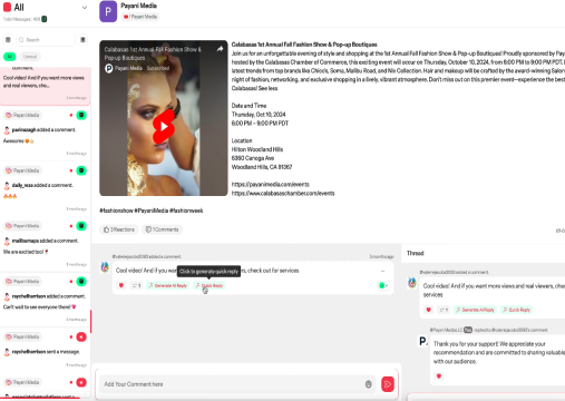 Reply to all of them Using Engage Beast AI