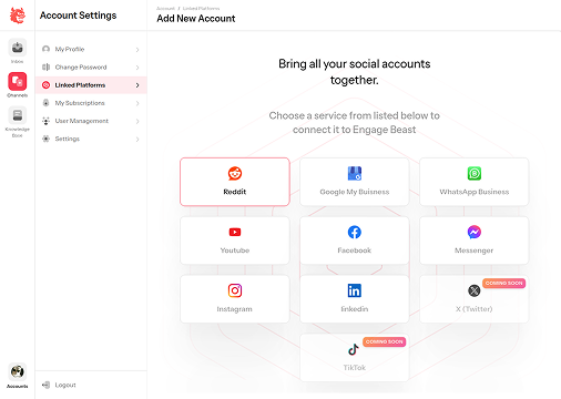 Connect Your Social Media Accounts