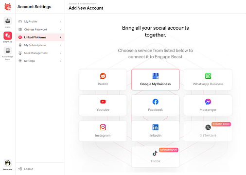 Connect Your Social Media Accounts