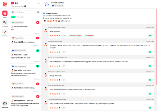 Receive all Messages & Comments