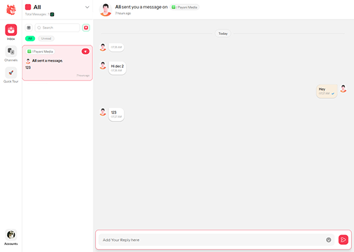 Receive all Messages & Comments